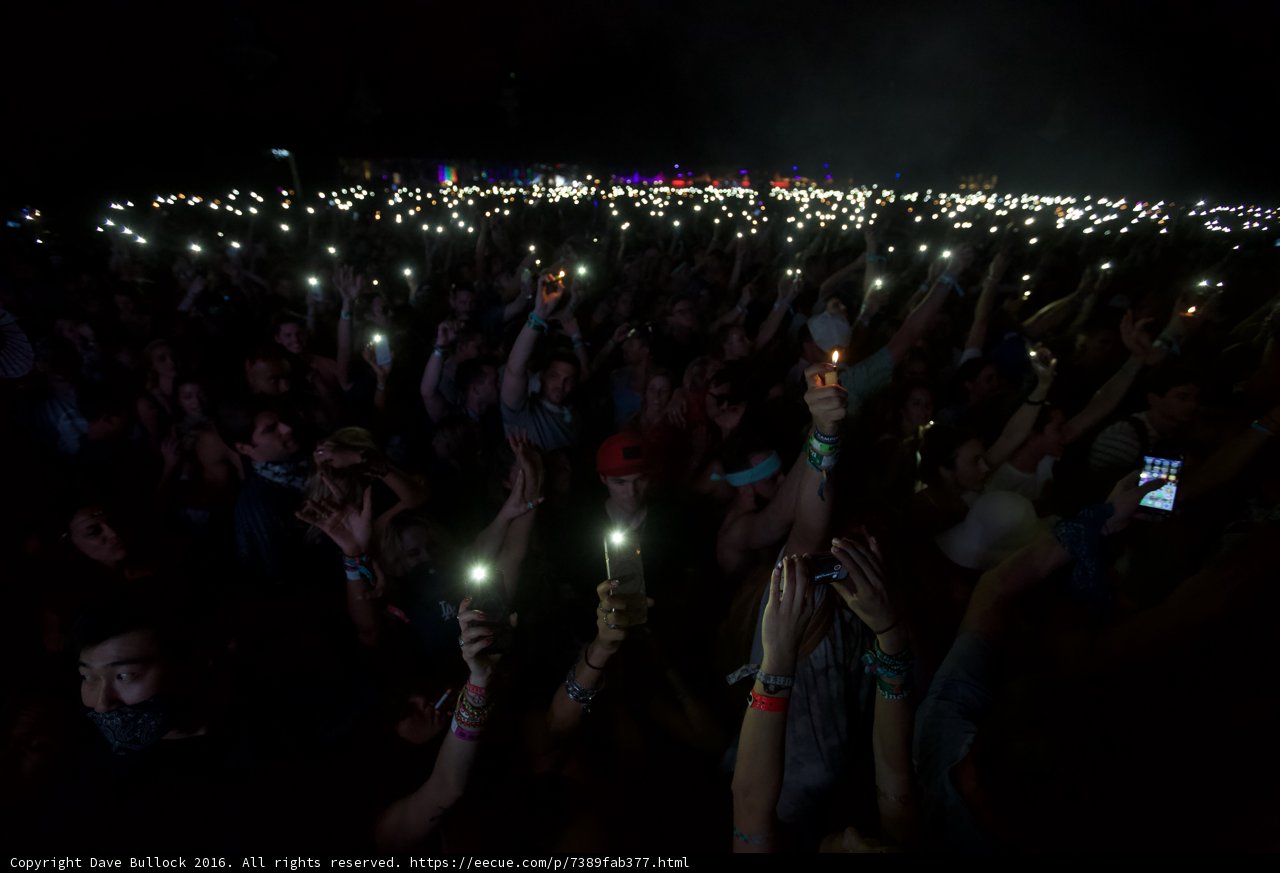Phone-Lit Crowd at Coachella