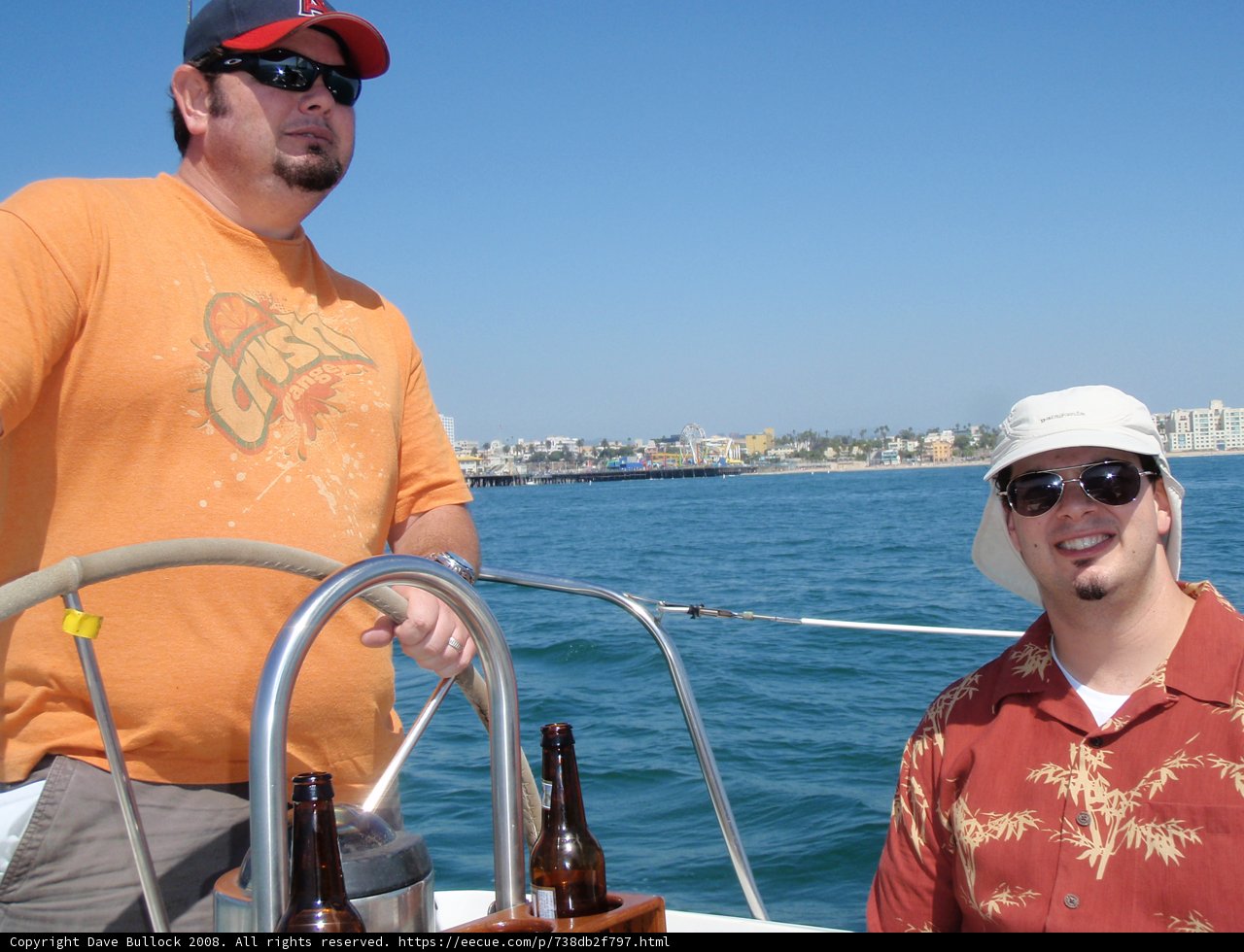 Sailing with Dave under a Blue Sky