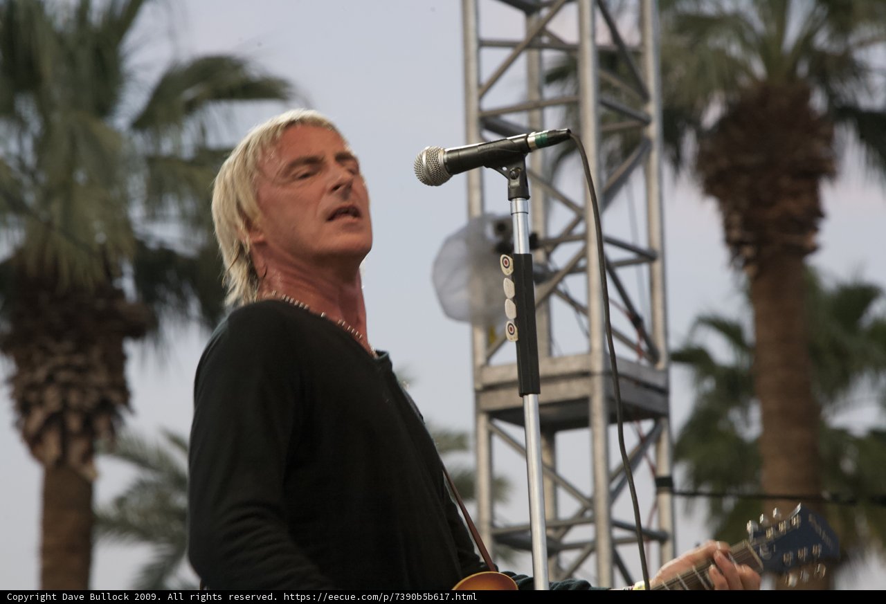 Paul Weller Performing at Coachella 2009