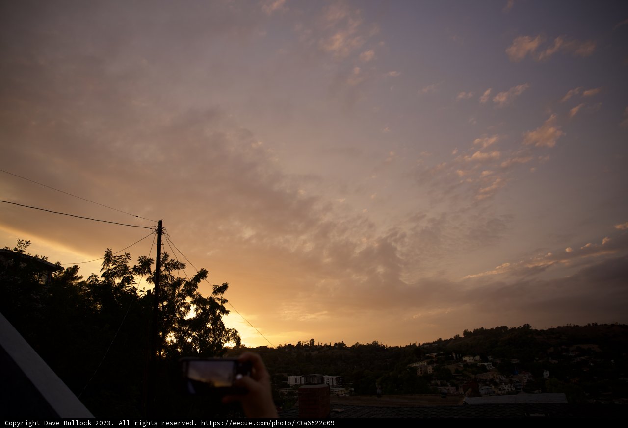 Capturing the LA Sunset from Above