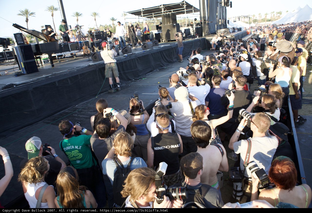 Coachella Sunday: A Sea of People under the Blue Sky
