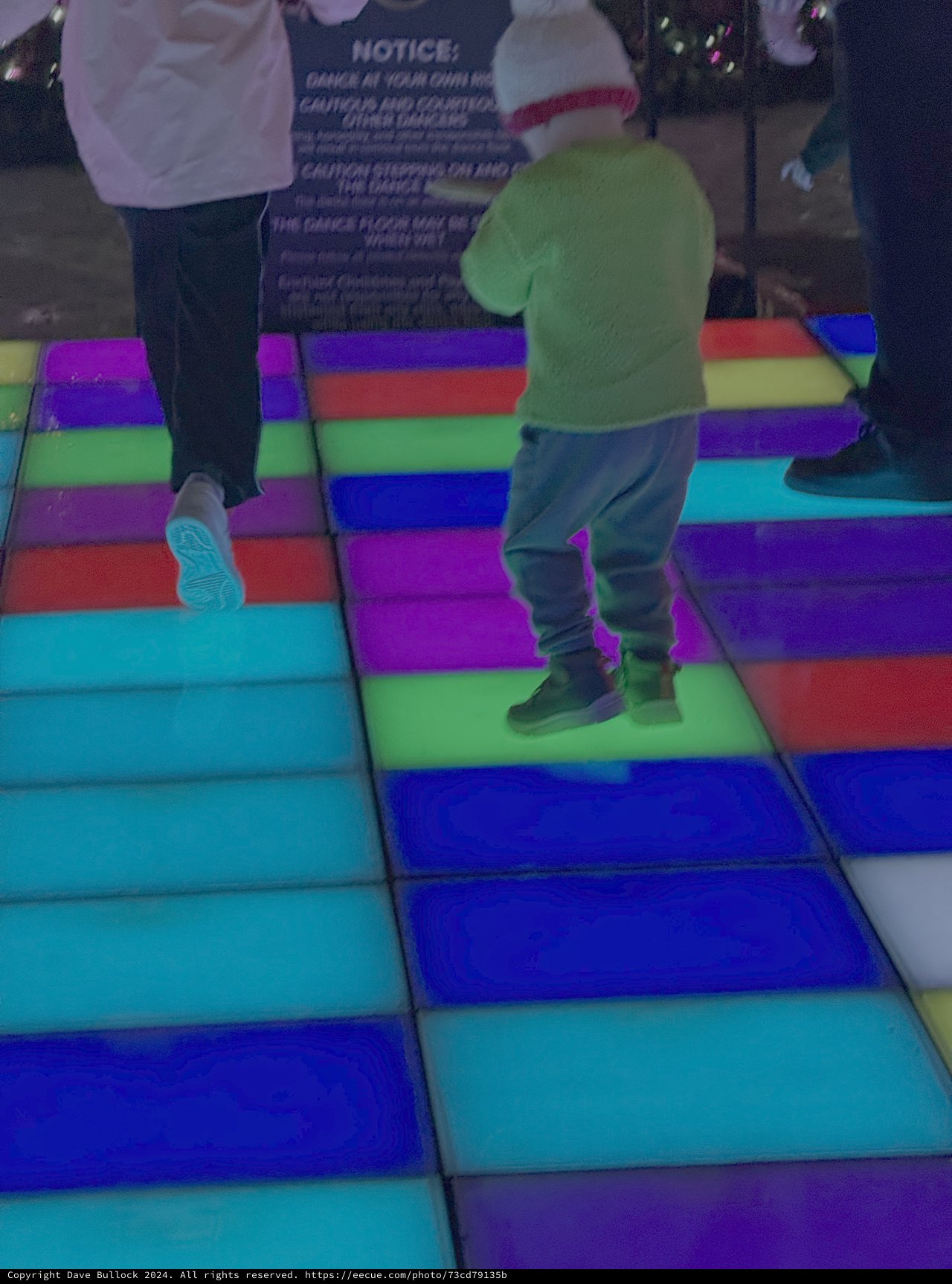 Children Playing on Interactive Light-Up Floor