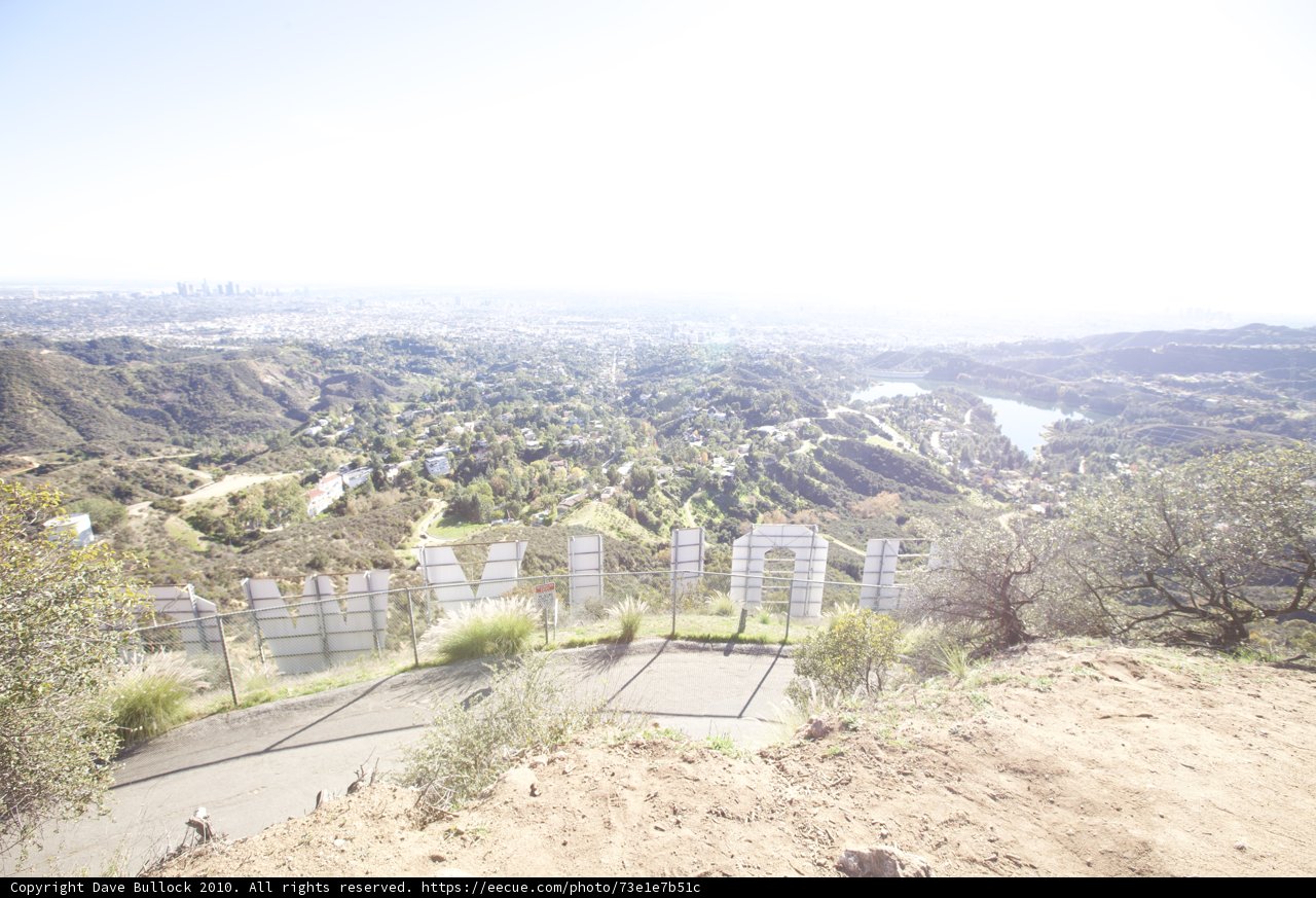 Overlooking the Hollywood Hills