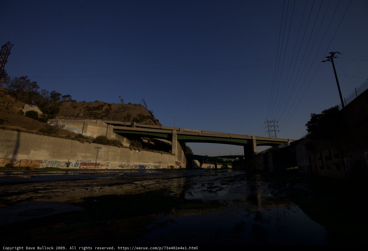 Graffiti on the LA River Overpass