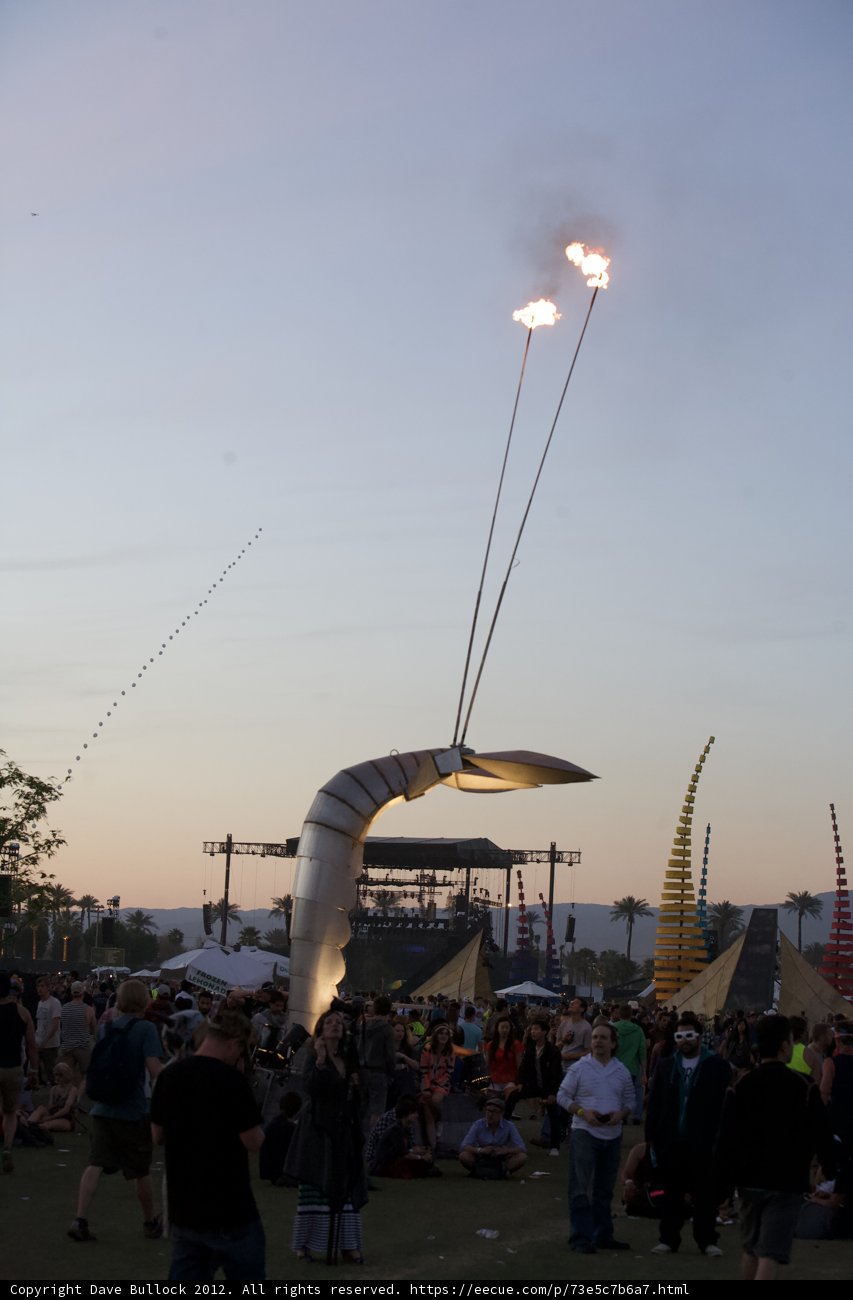 Flame-Art Sculpture at Coachella 2012