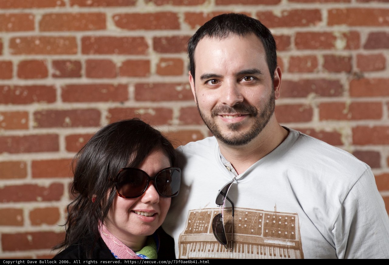 Smiling duo rocking their sunglasses