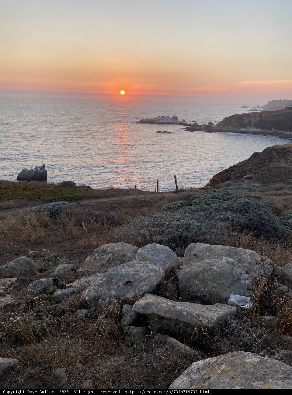 Serene Sunset Scenery at Jenner Cove