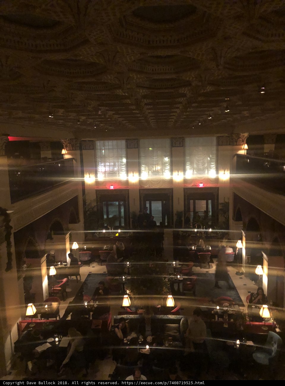 A Busy Restaurant Lobby
