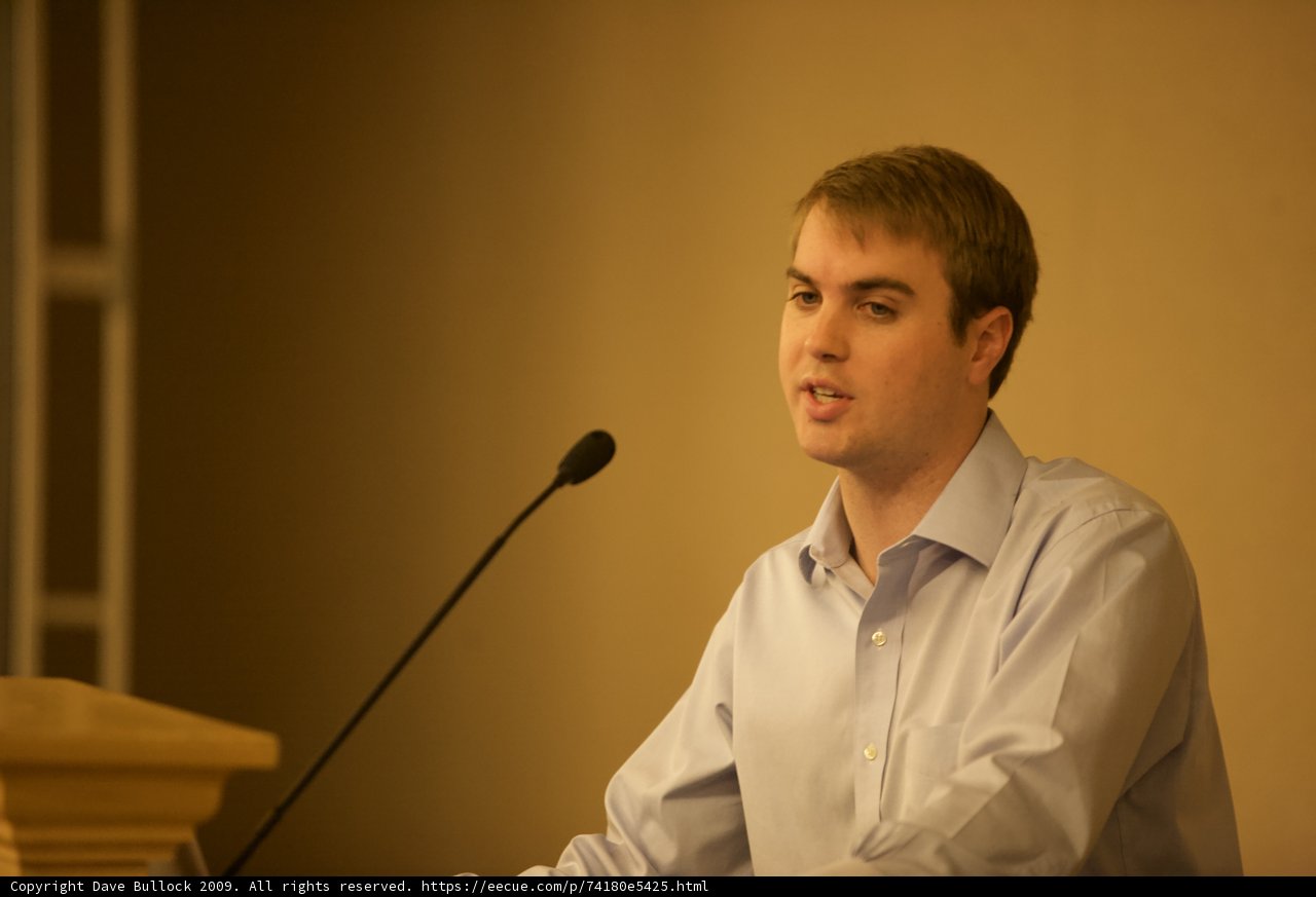Blue Shirt Speaker Takes Center Stage