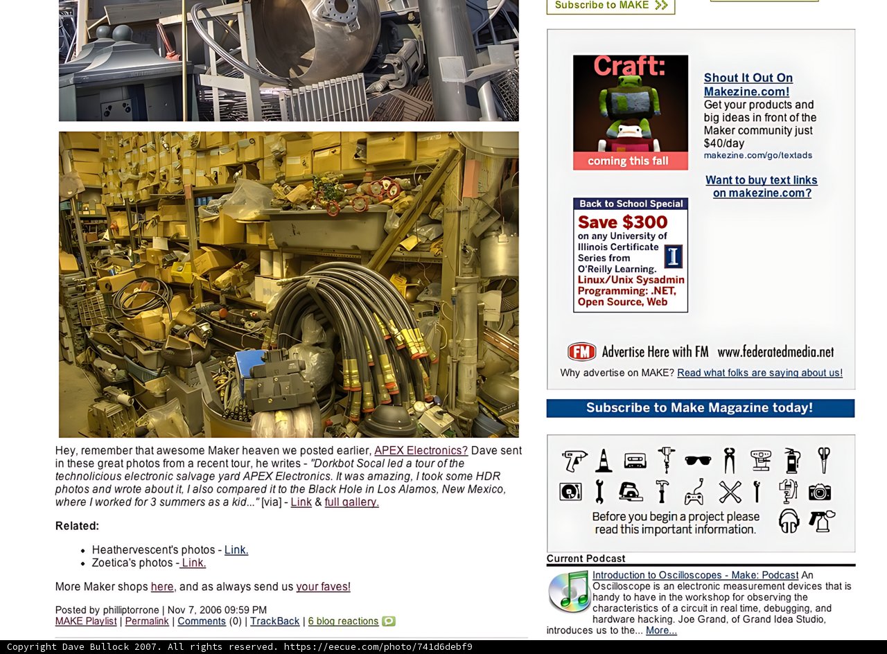 American Institute of Mechanical Engineers website page