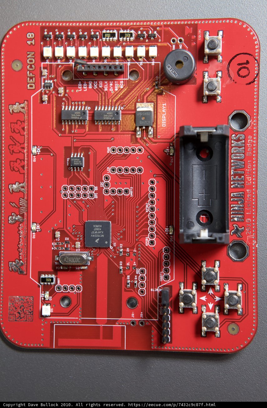 Red Electronic Board with QR Code
