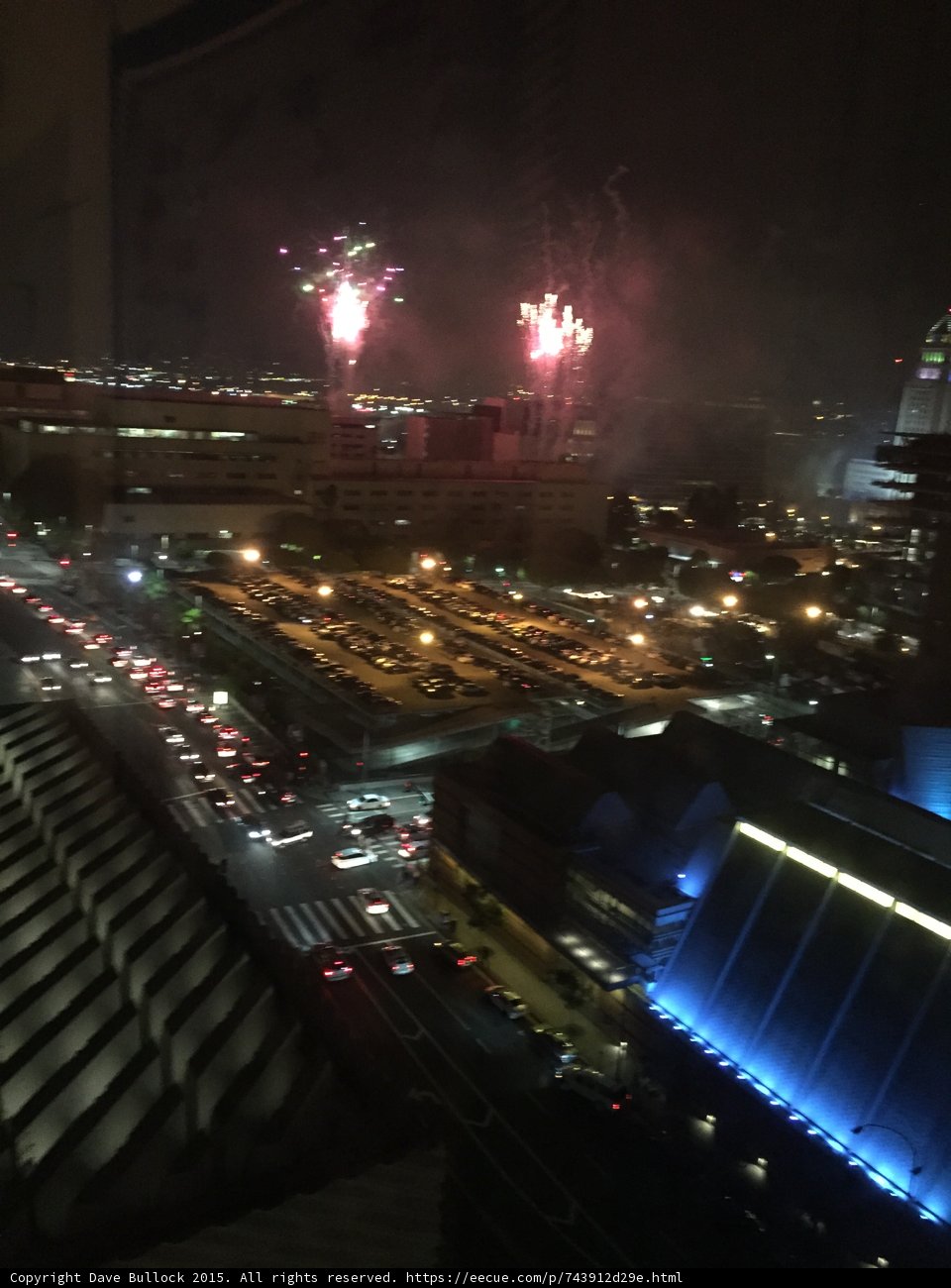 Pink Fireworks Display