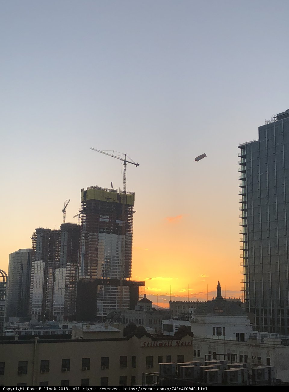 Watching the San Francisco Skyline Bask in Golden Sunset