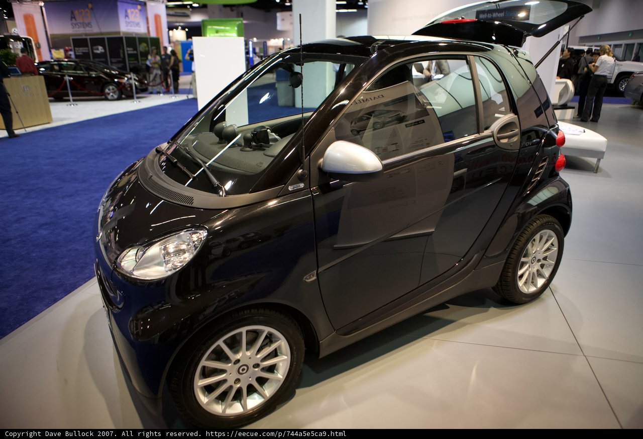 Smart Car on Display at Auto Show