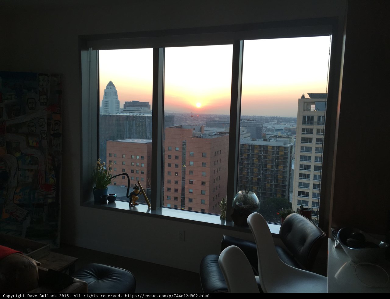 Captivating Sunset View from Living Room Window