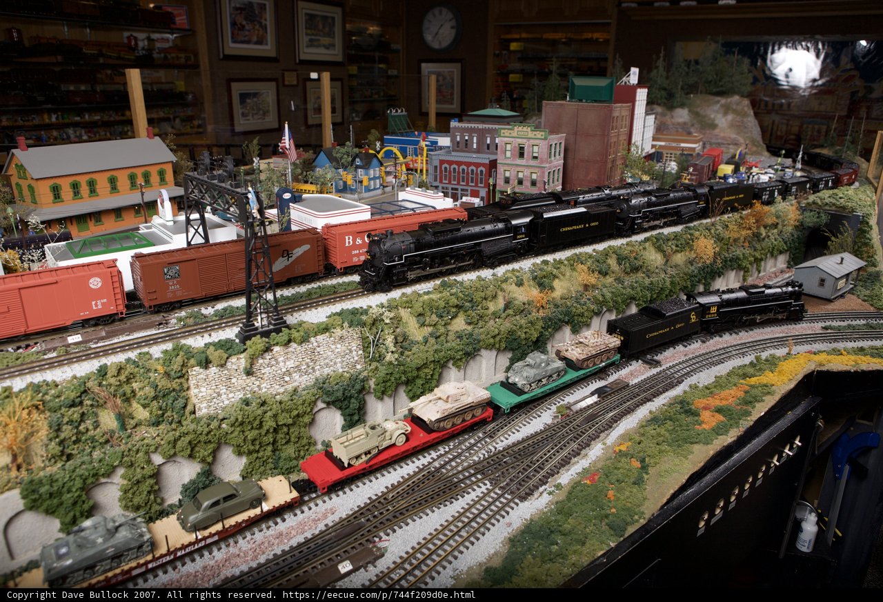 Miniature Railway Display in Store