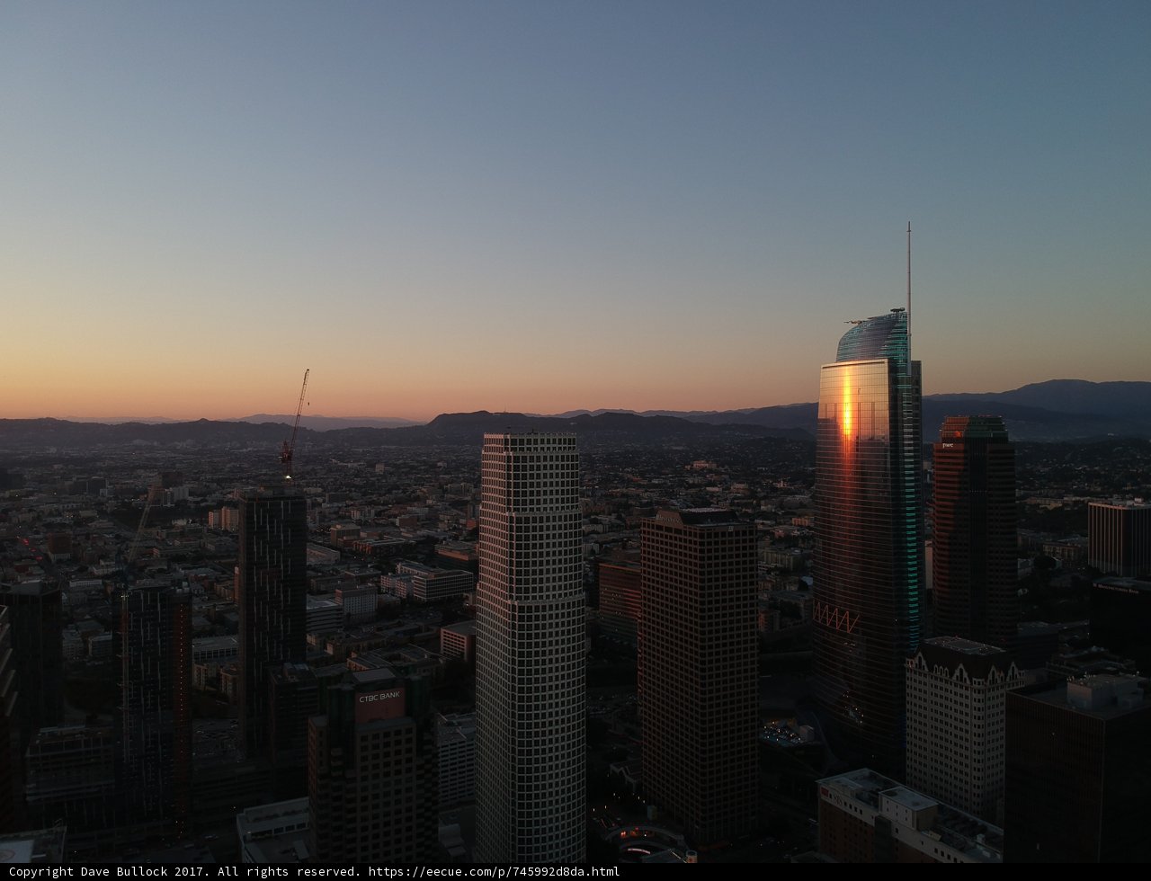 A Sunset Over the LA Skyline