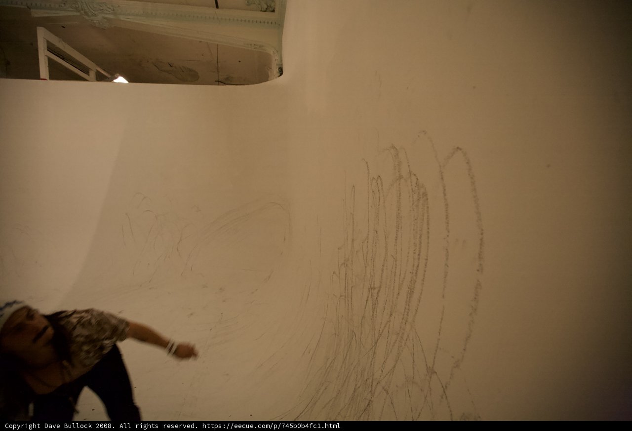 Skateboarding in a Spacious Room