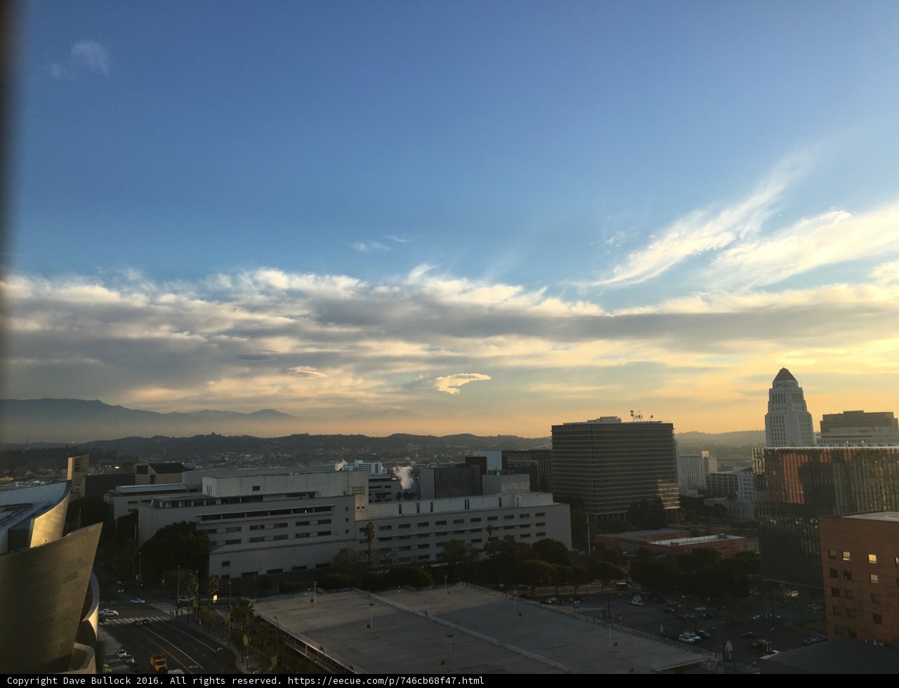 Sunset over the Los Angeles Metropolis