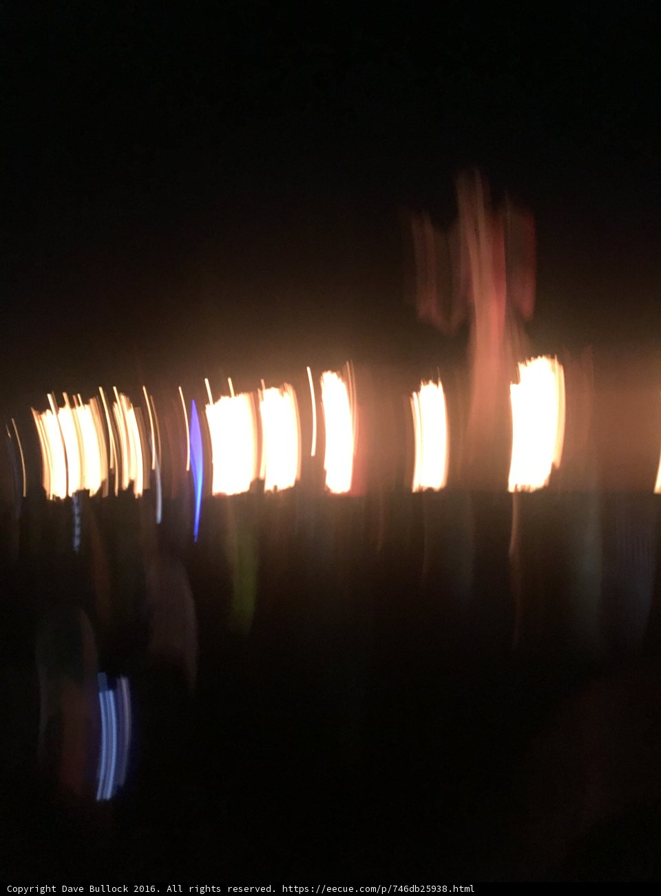 Light Trails in the Dark