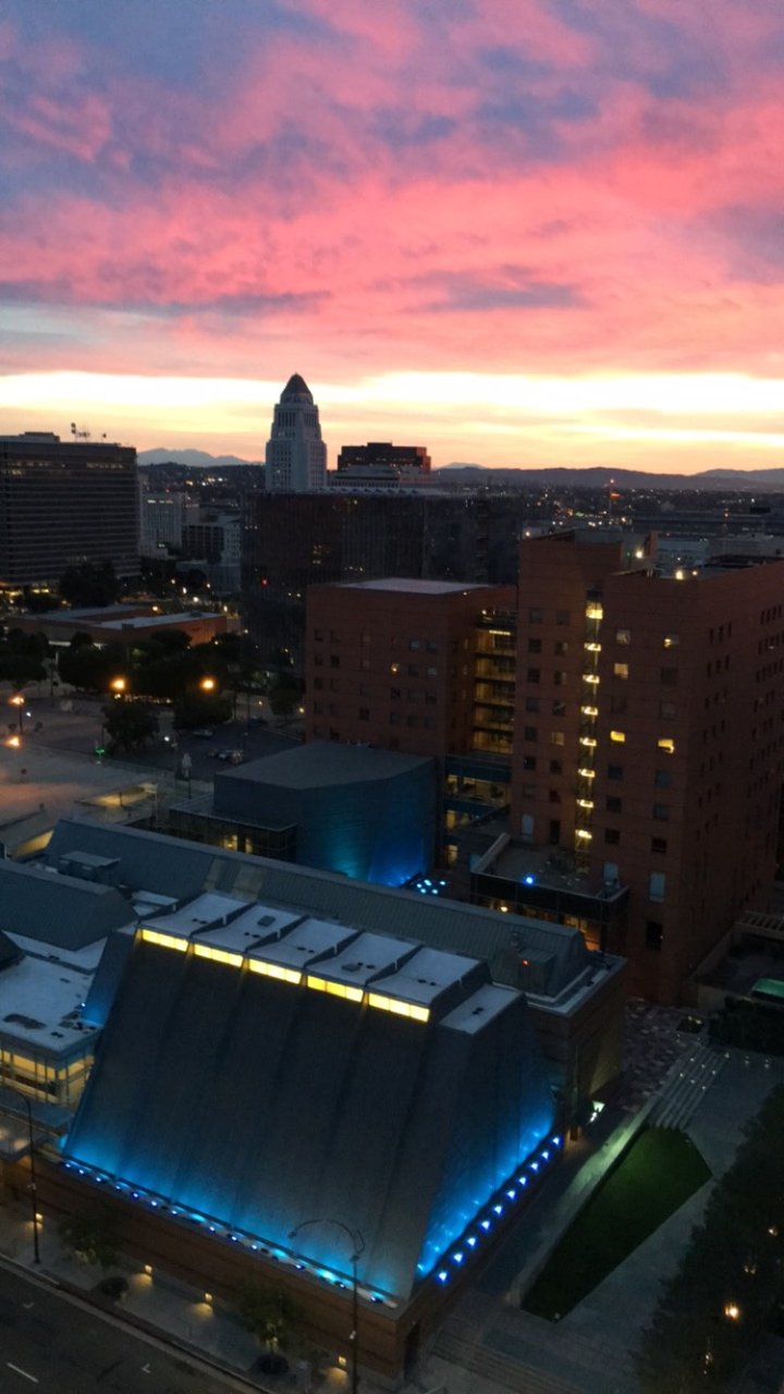 A Majestic Metropolis Sunset