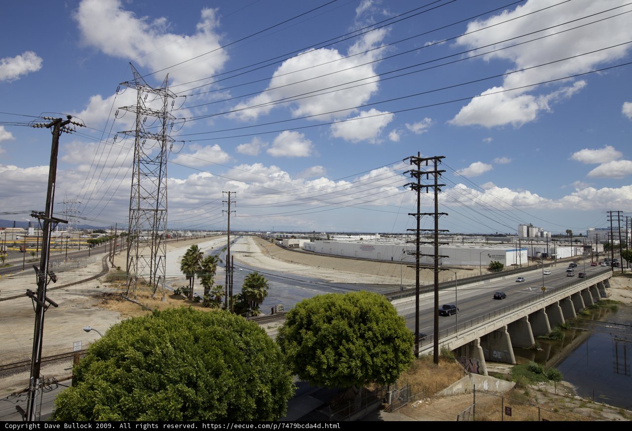 Overlooking the LA River