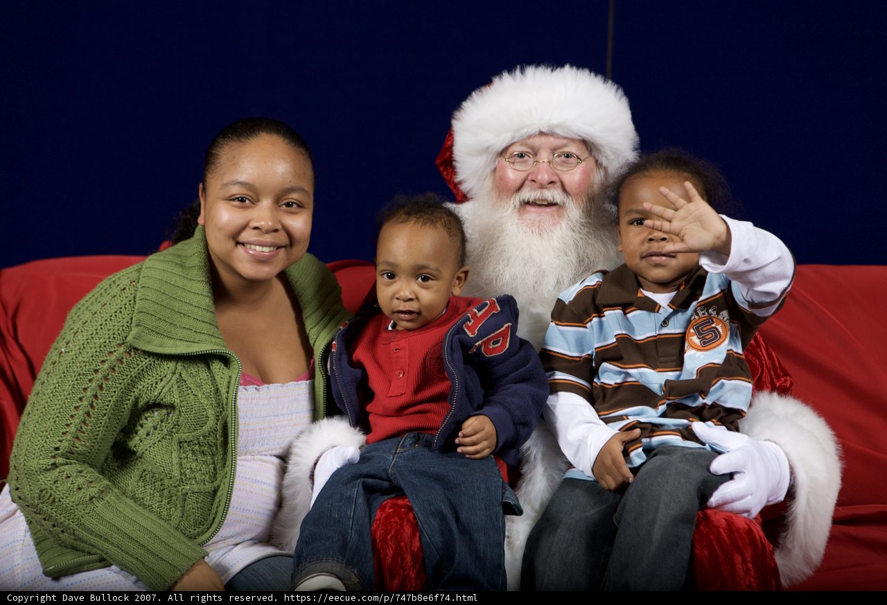 A Festive Photo with Santa Claus