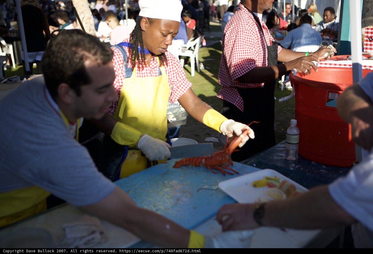 Lobster Preparations at the 2007 Festival