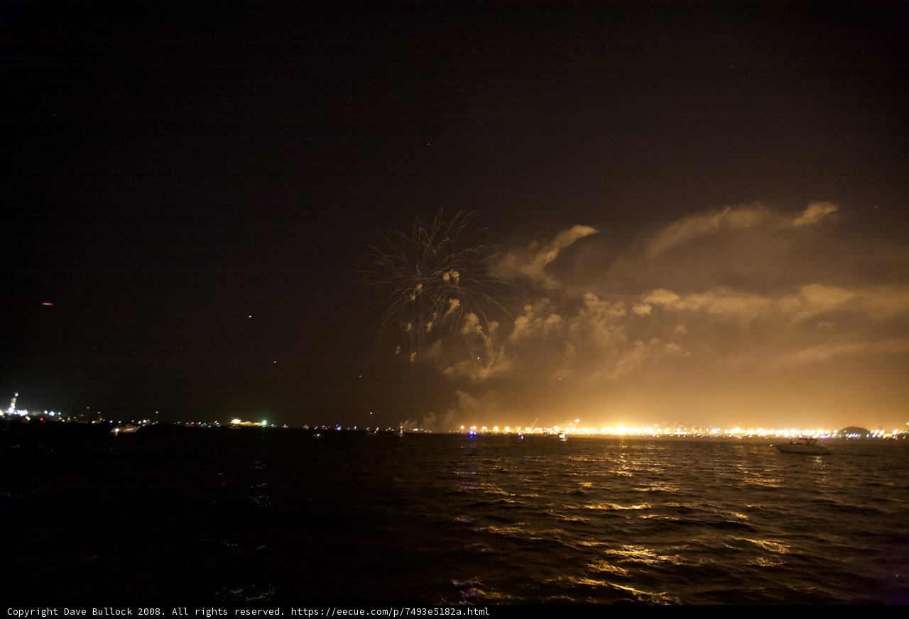 Flares Over the Water