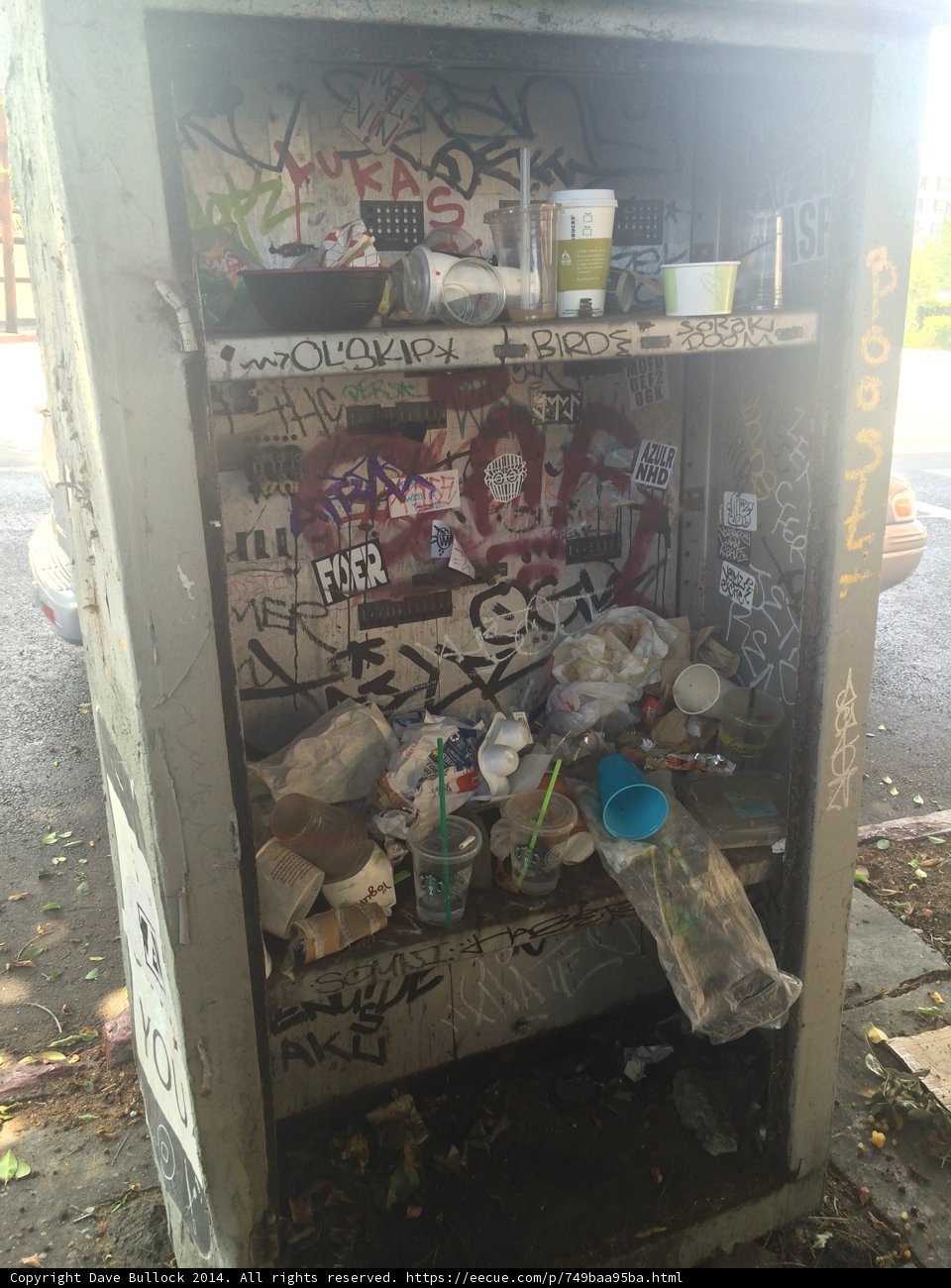 Trash Can gets a Graffiti Makeover