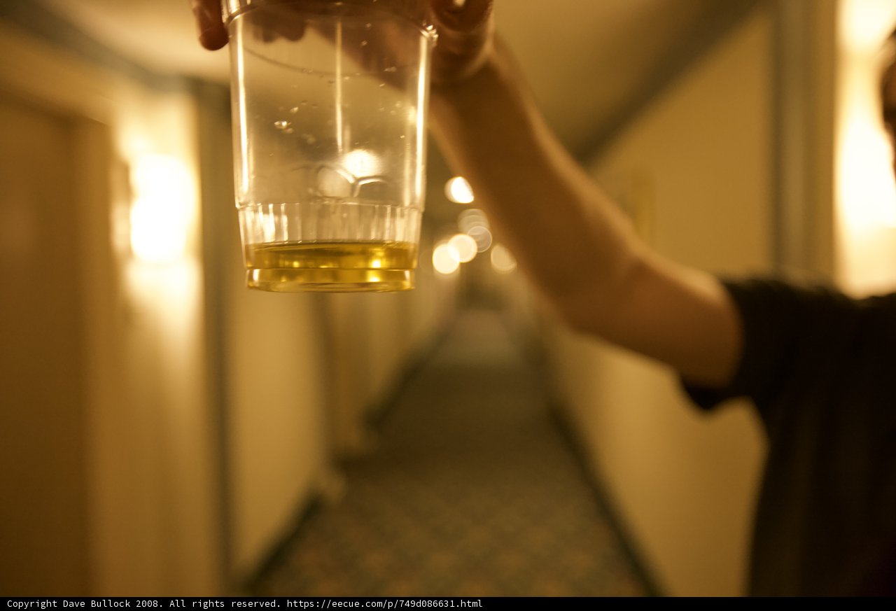 Man with a Glass of Yellow Liquid