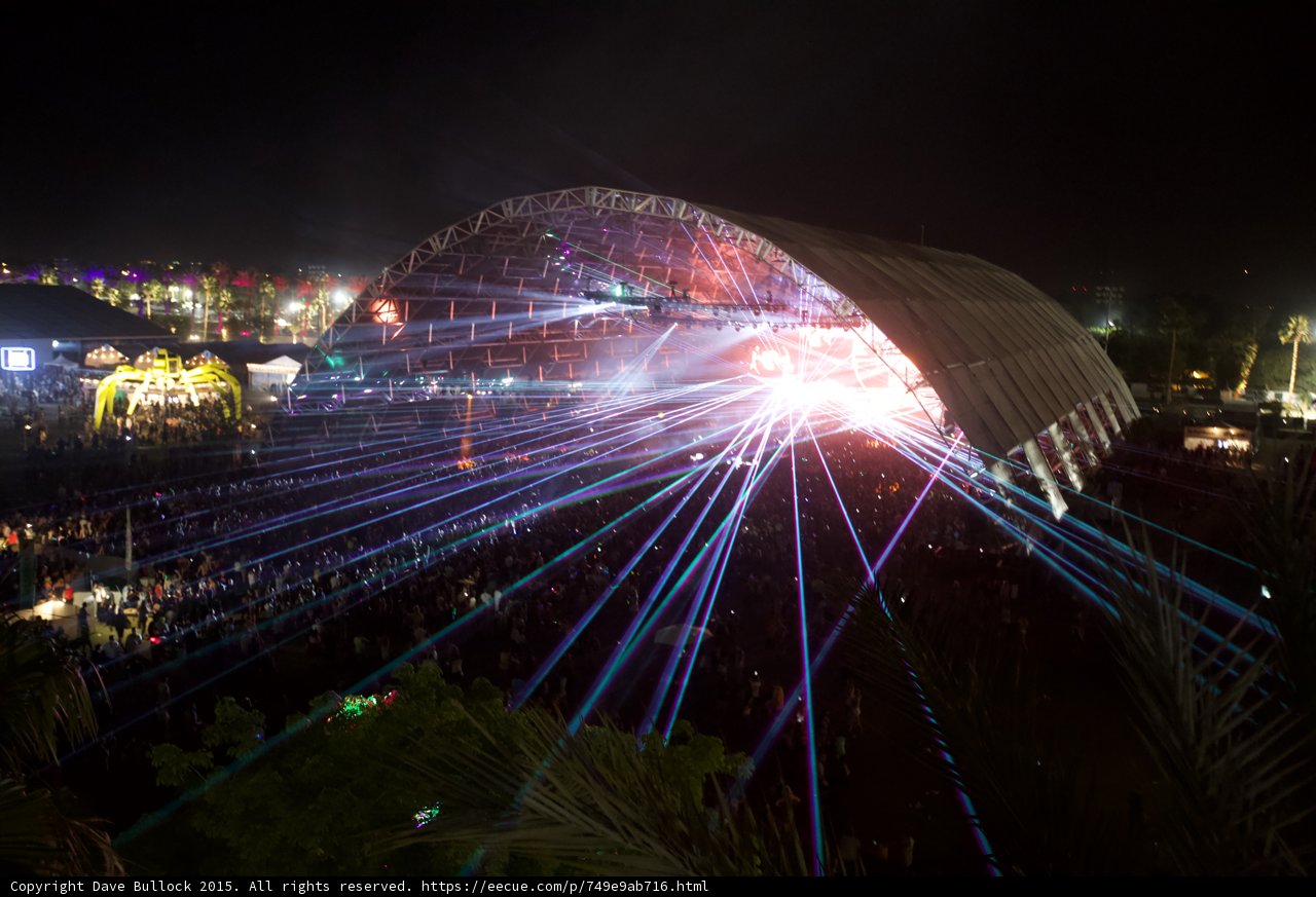 City Lights on Fire at 2015 Coachella Concert