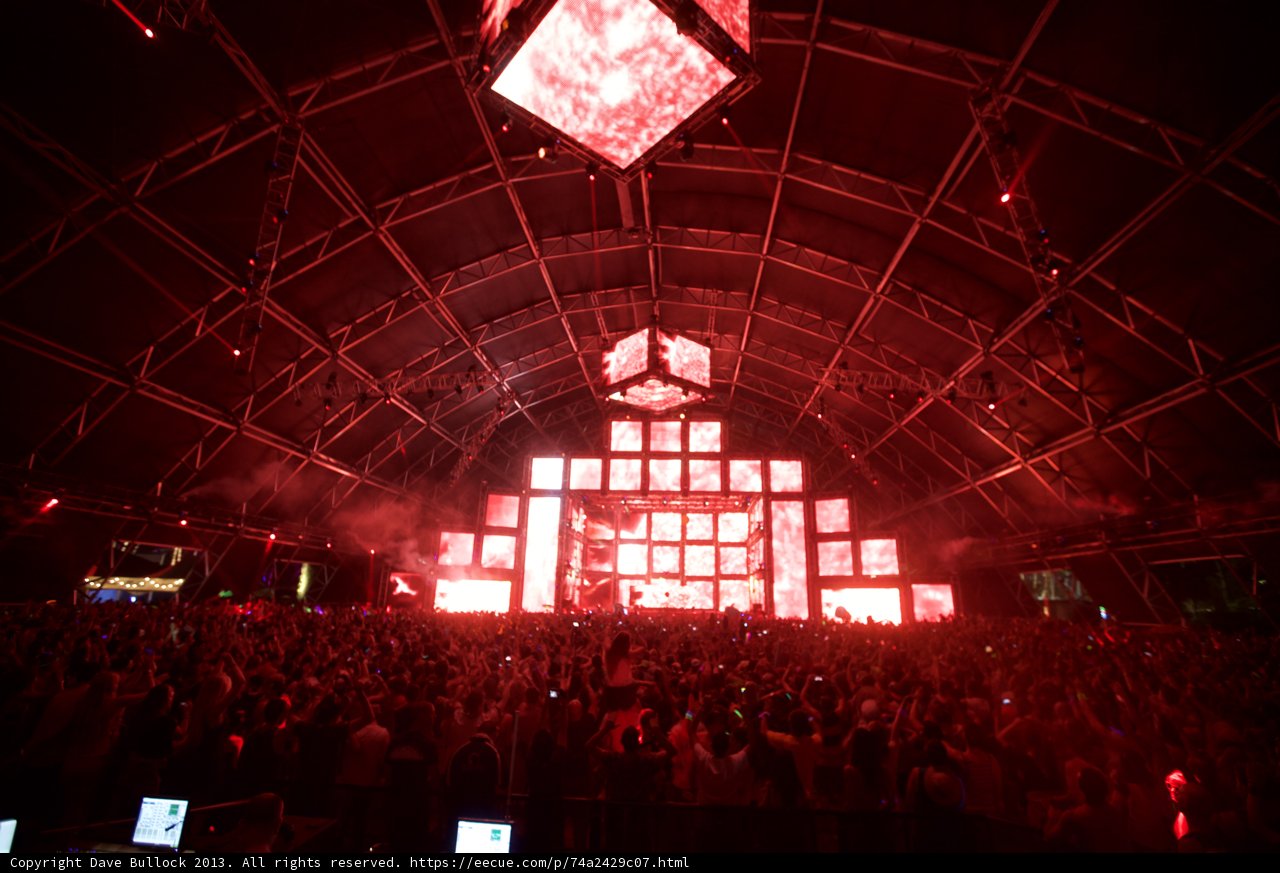 Coachella Stage Lights Up with Energetic Crowd