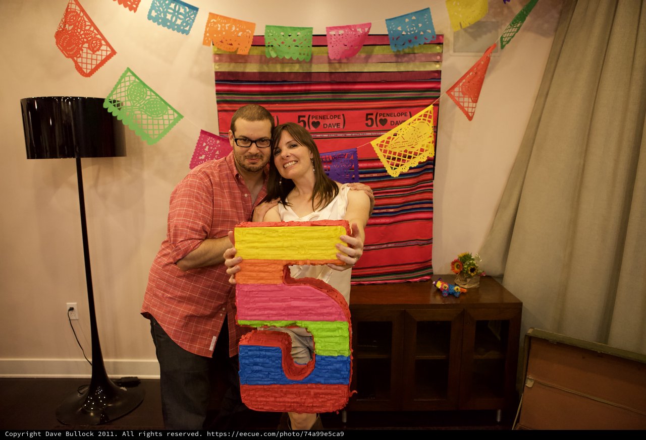 Penelope and Dave Celebrate Five Years Together