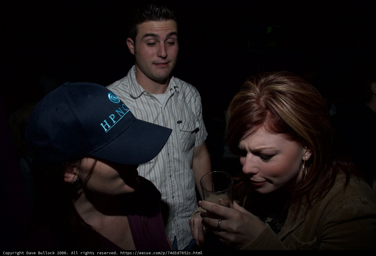 Brown Jacketed Woman Enjoying a Night Out at the Club