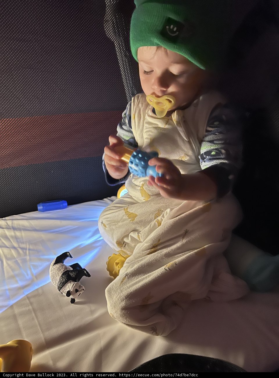 Innocence and Exploration: Baby Wesley's Adventure in Green