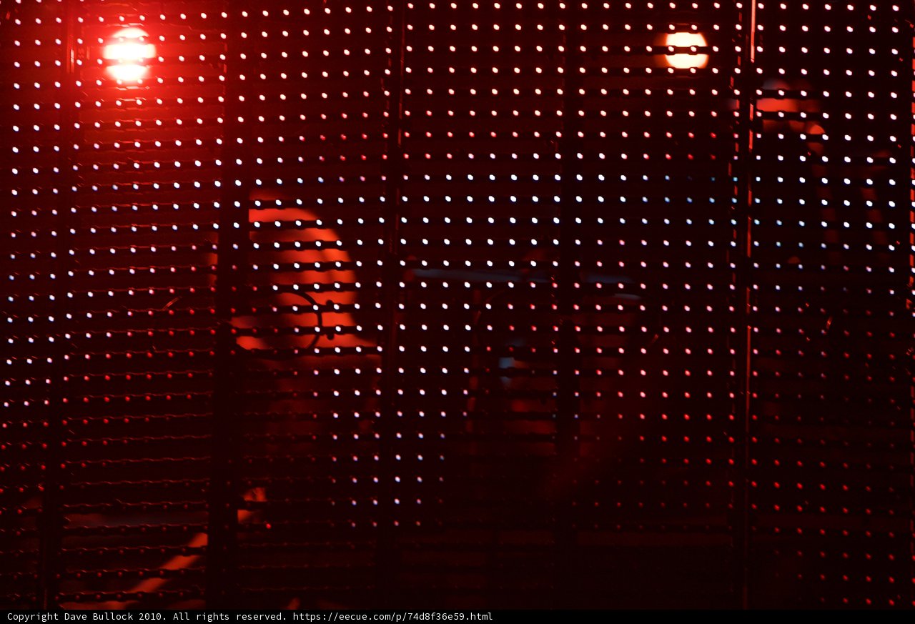 Red Light Illuminating the Urban Night