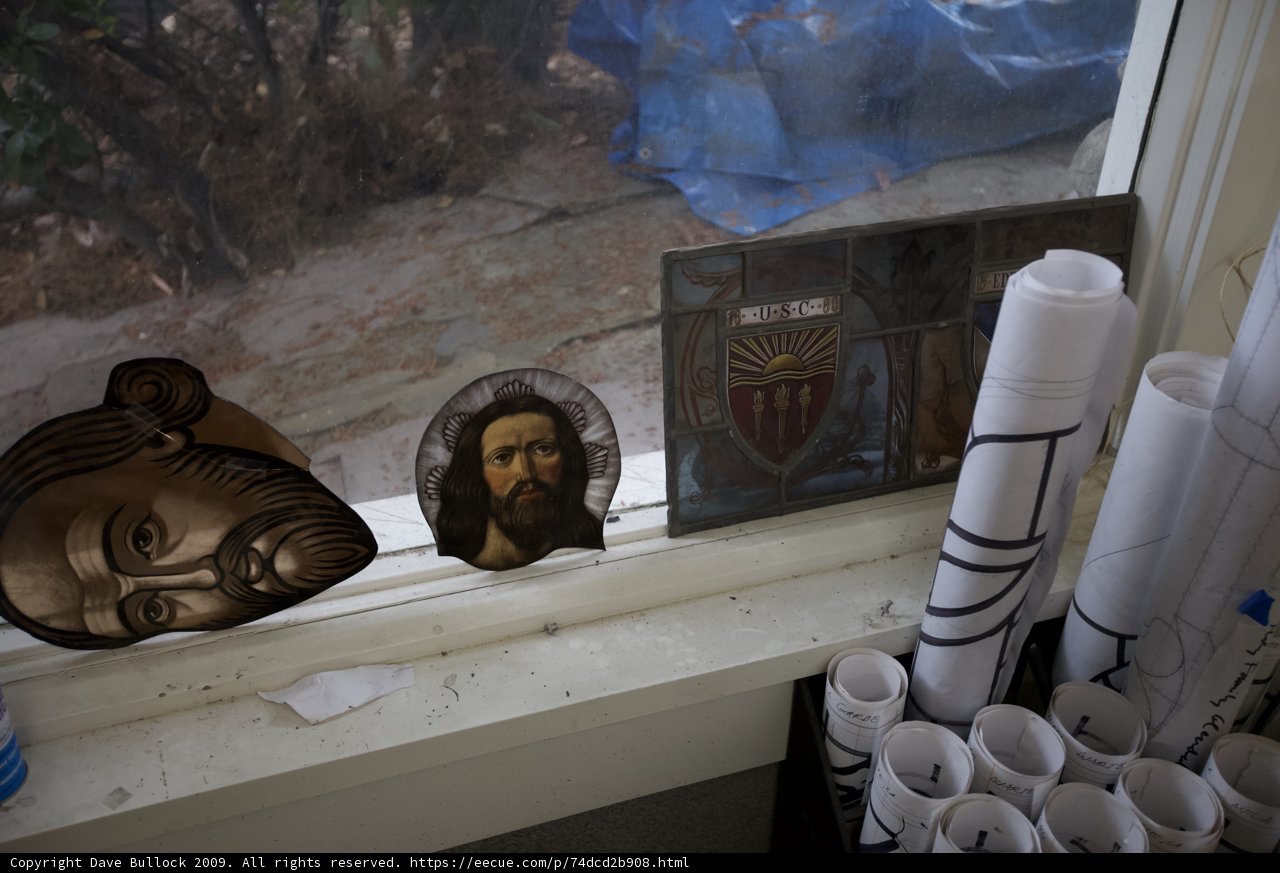 Painting of Jesus on Church Window