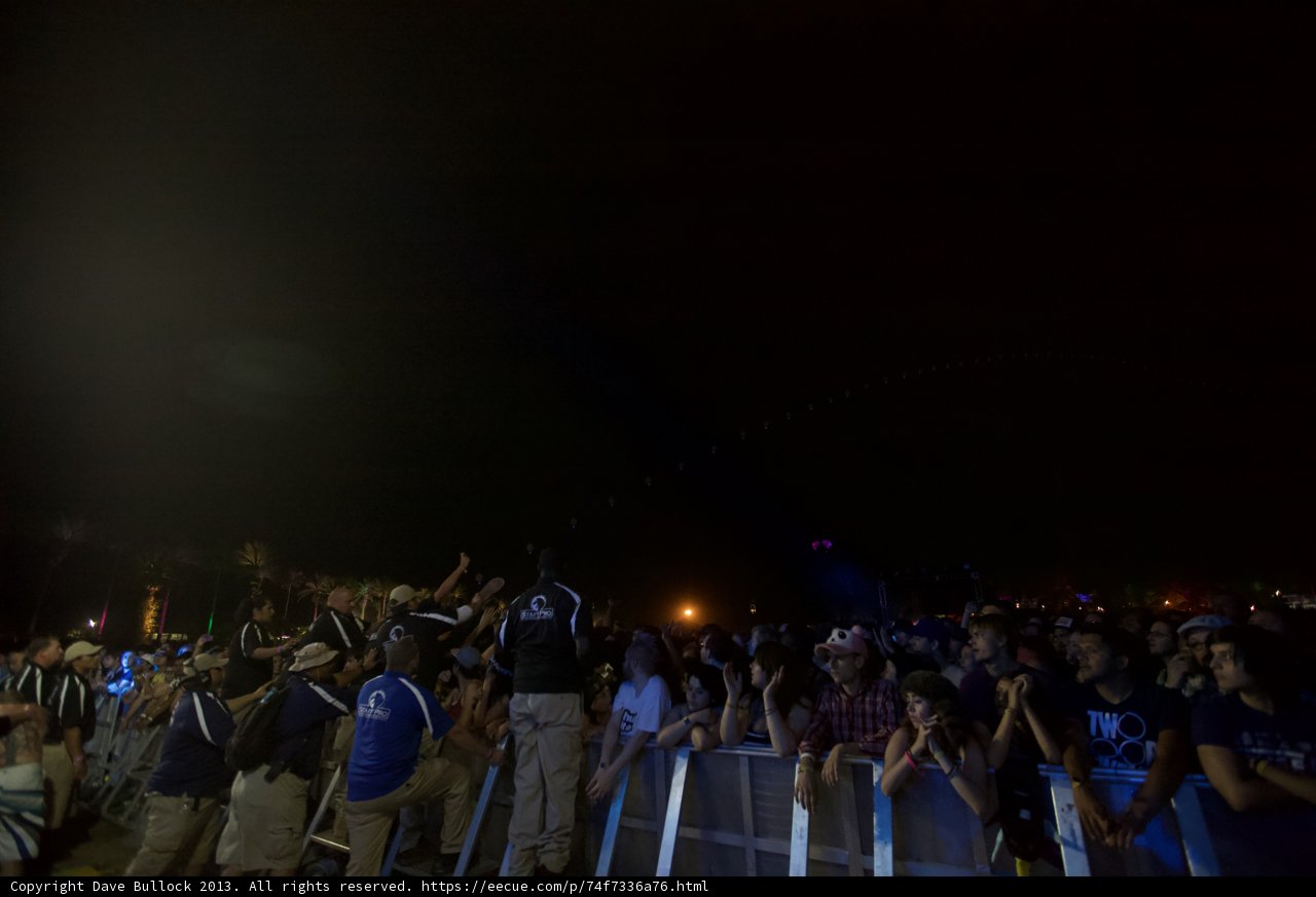Lights and Chants at Coachella Concert