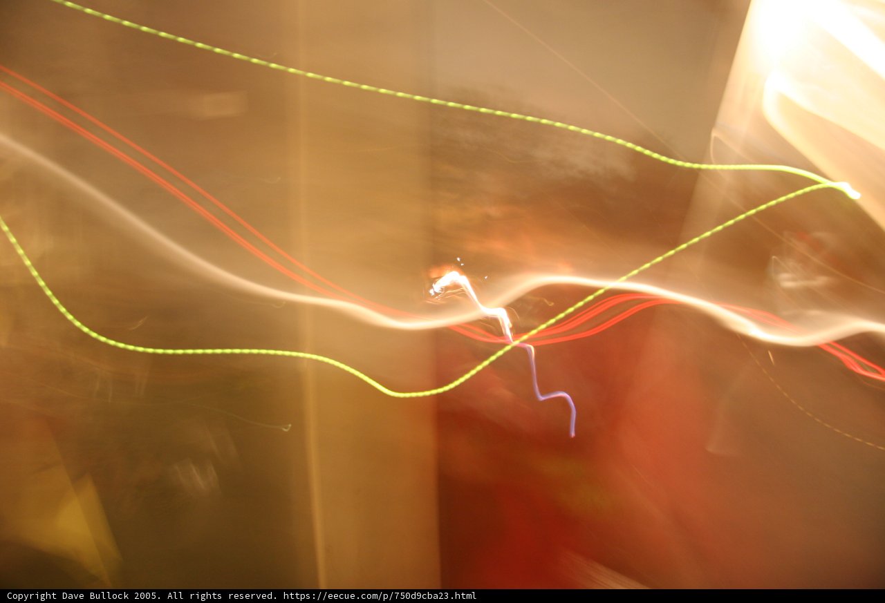 Blurred Figure in Red