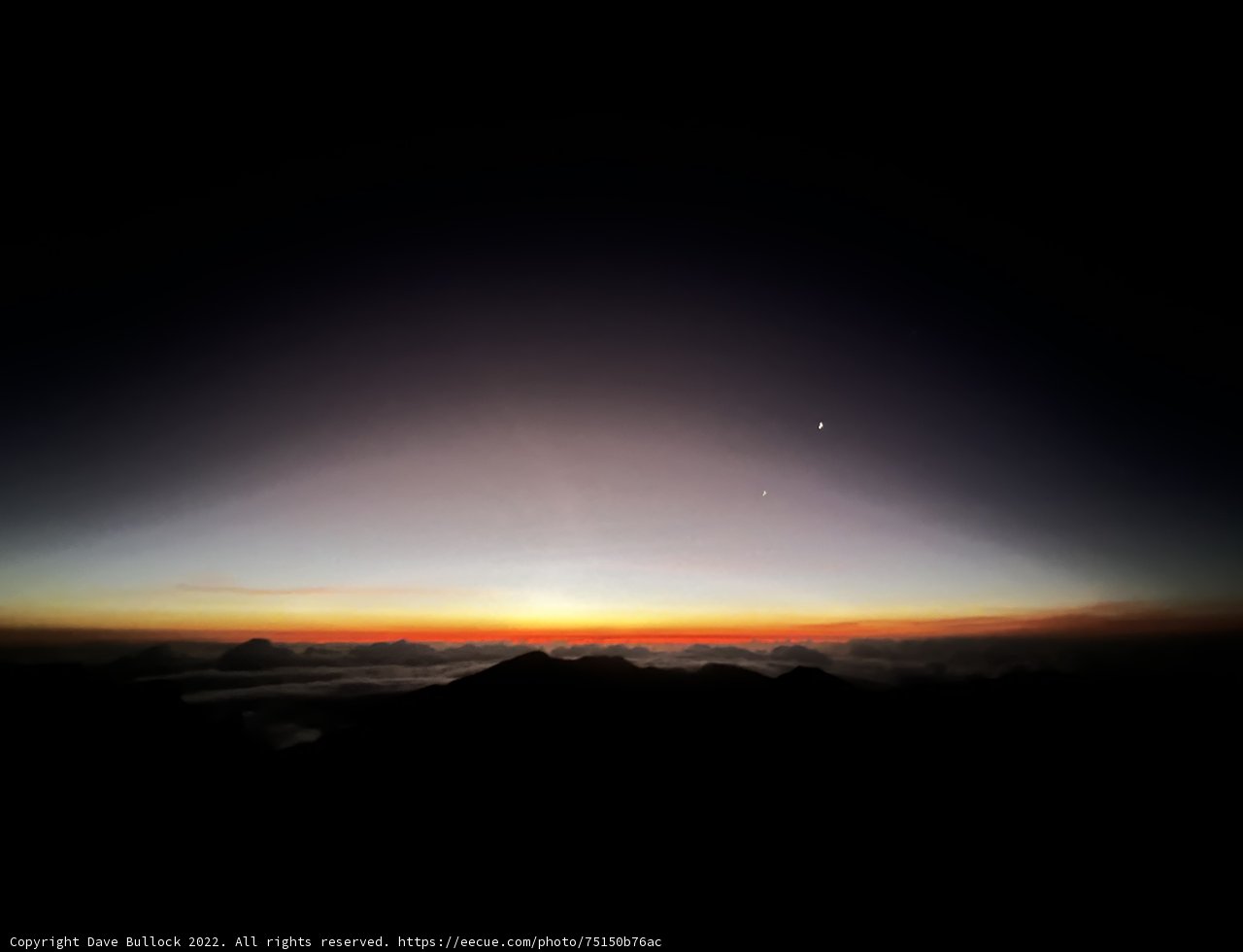 Sunrise over Haleakalā