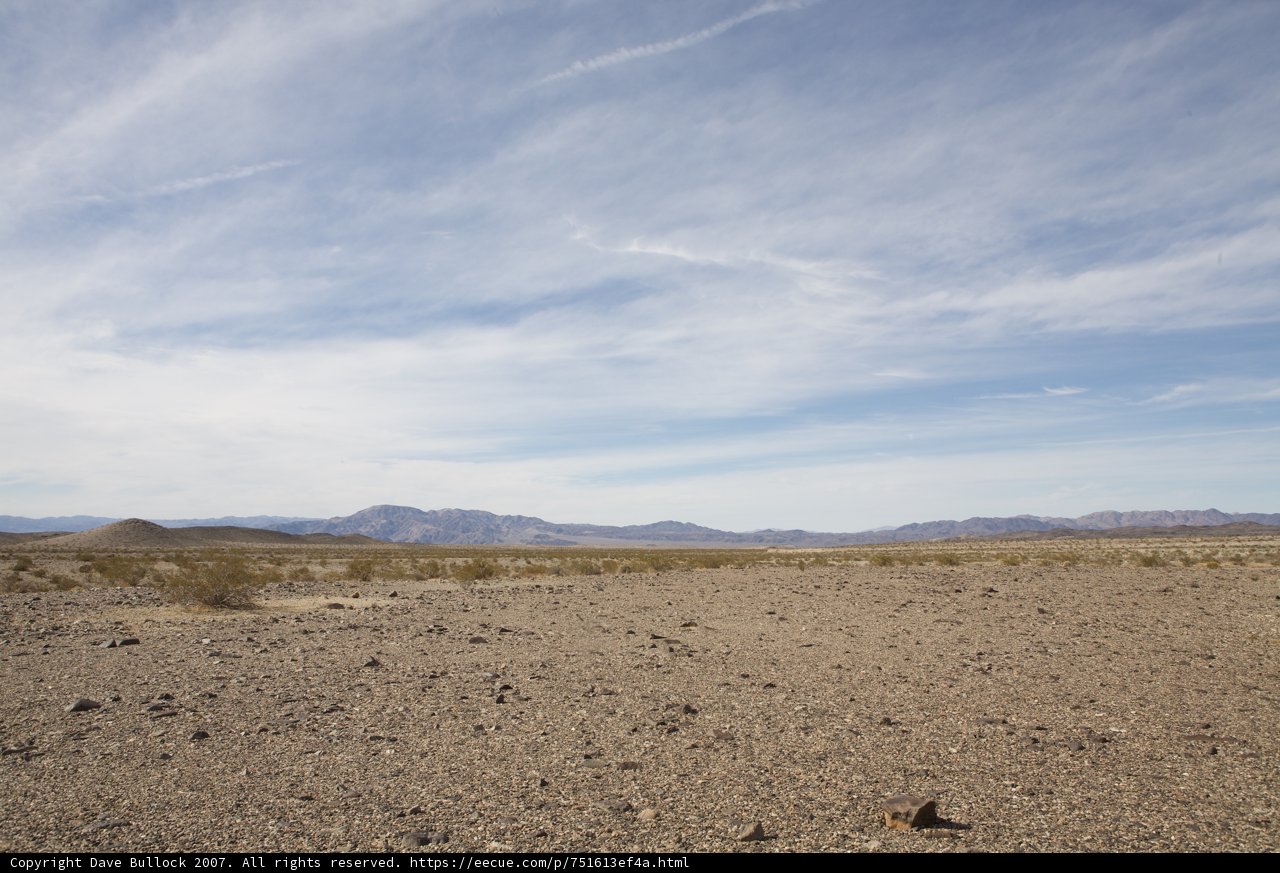 Gravel Road in the Desert Mountains