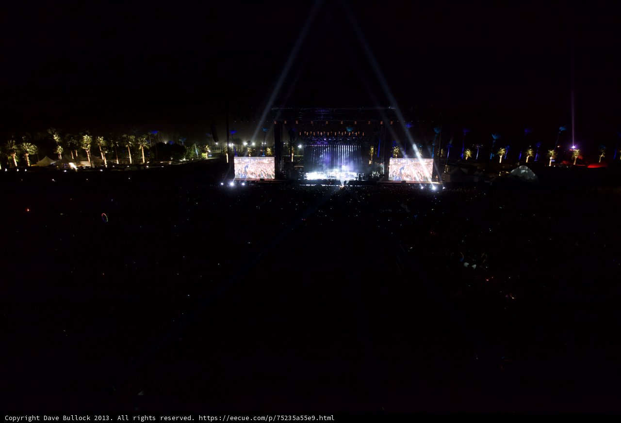 Lights and the Crowd at Coachella