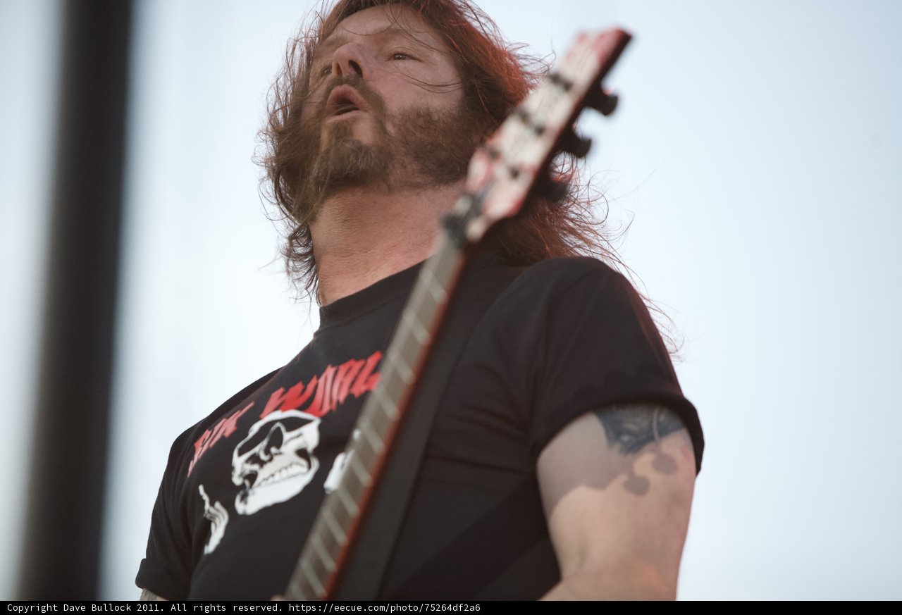 Guitarist with Long Hair and Beard Rocks Big Four Festival