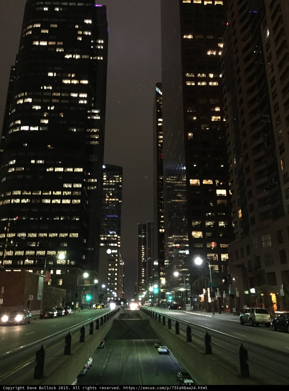 DTLA Night Street Scene