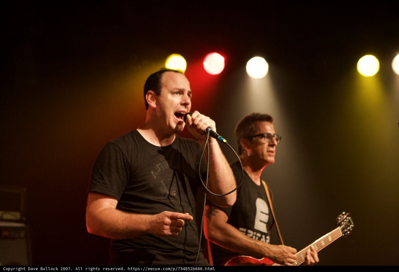 Rocking the Crowd: Two Men Perform in Bad Religion Glasshouse Concert