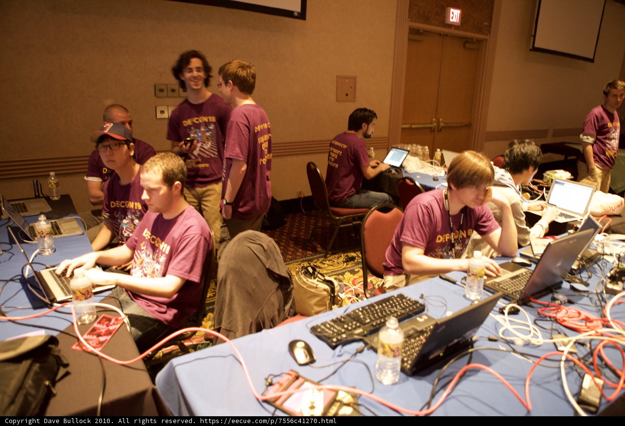 Working Hard at Defcon 18
