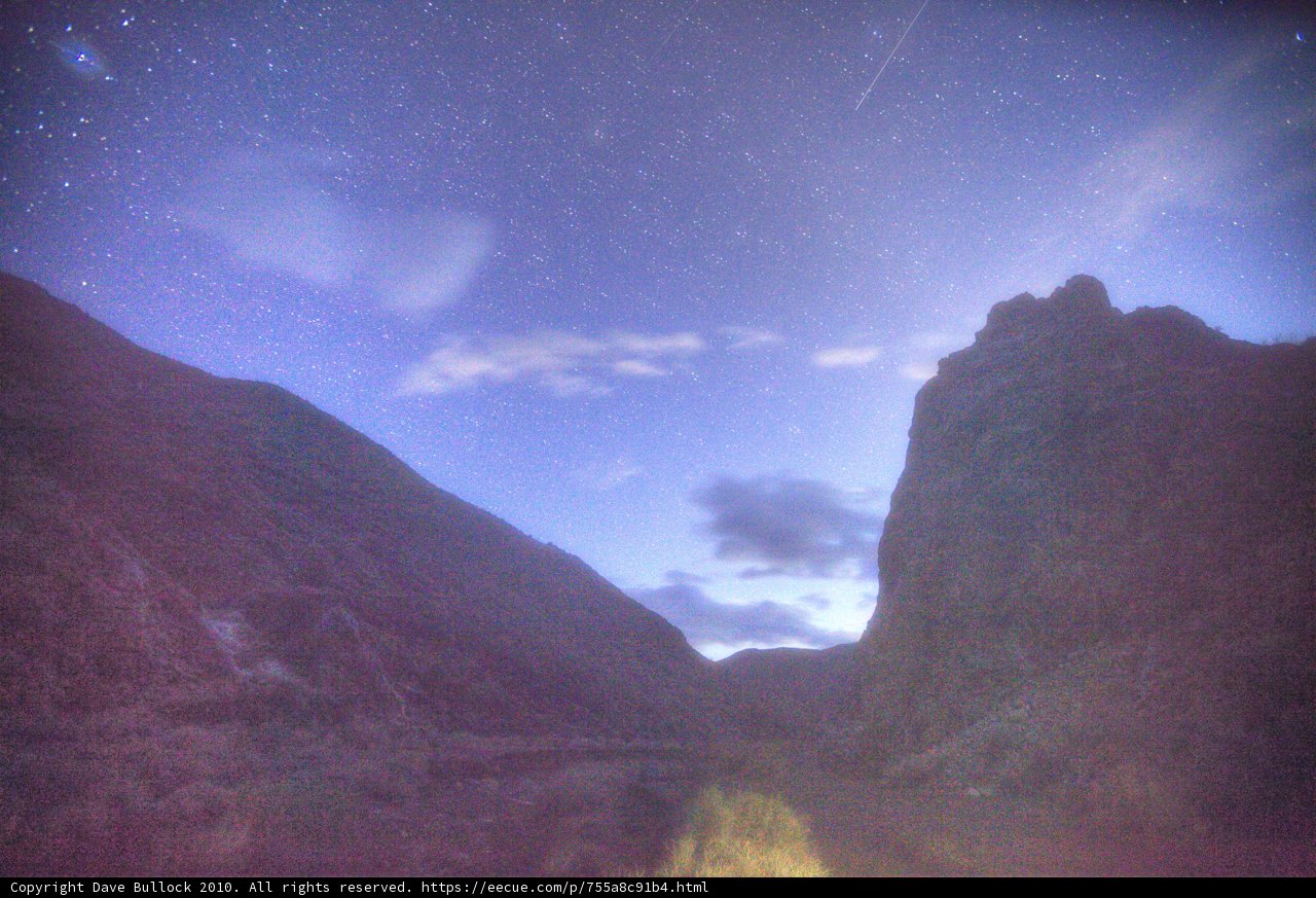 Majestic Mountain Range under a Starry Sky