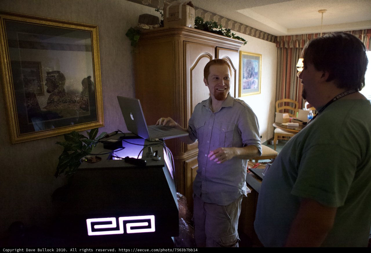 Laptop Collaboration in a Stylish Living Room