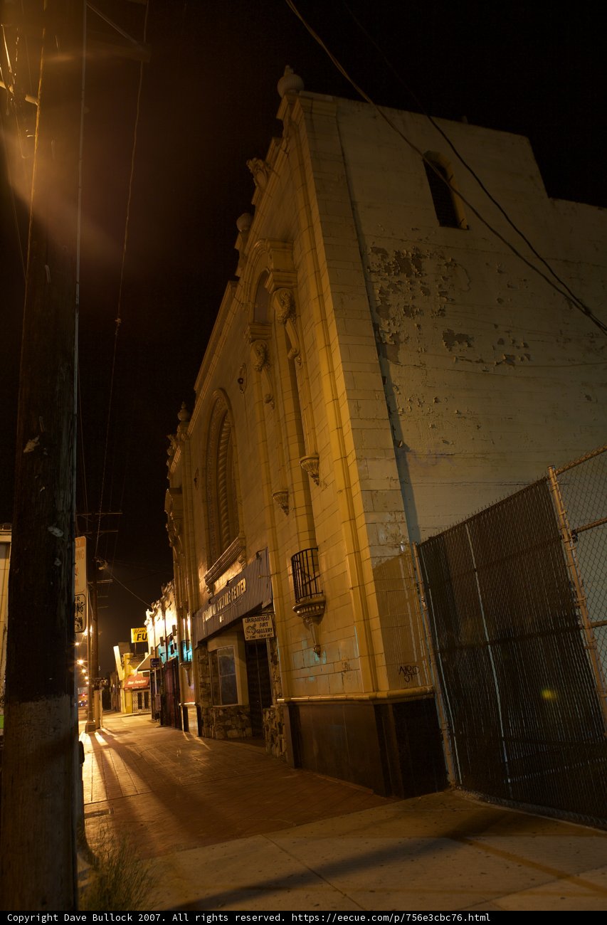 Night Lights on the City Street